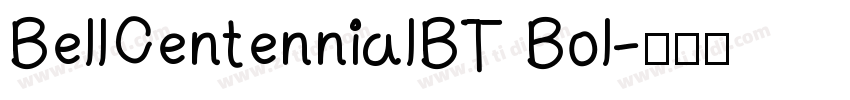 BellCentennialBT Bol字体转换
